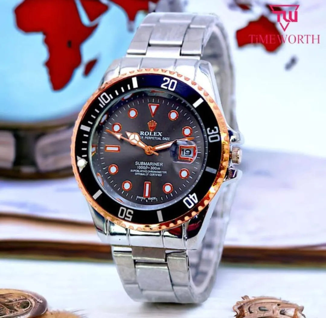 Men's Stainless Steel Watch Rose Gold